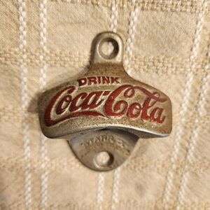 Vintage Drink Coca-Cola "Starr X" made in USA mounted bottle opener